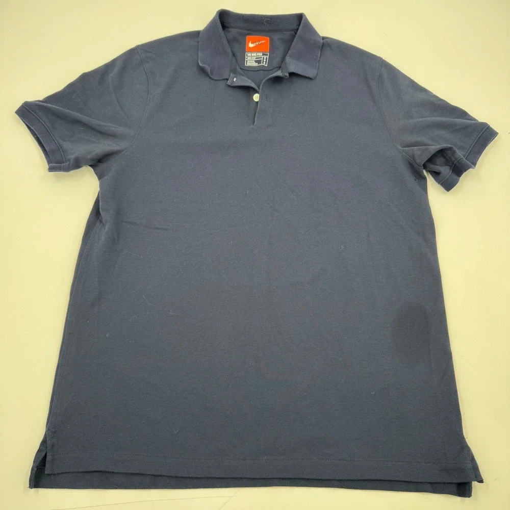 Nike The Nike Polo Kids Medium DRI-FIT Performance Blue Short‎ Sleeve